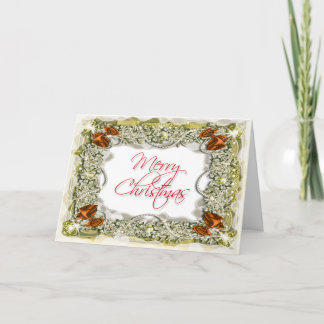 Tarjeta Festiva Mensaje de bienvenida para navidades elegantes