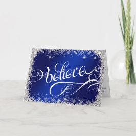 Tarjeta Festiva mensaje de confianza PERSONALIZADO Stunning Royal