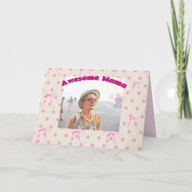 Tarjeta Festiva Mensaje de la abuela Nana, Personalizar del Día de (Anverso)