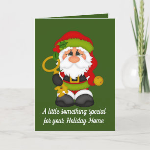 Tarjeta Festiva Mensaje de la clave secreta de Santa
