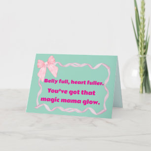 Tarjeta Festiva Mensaje de la nueva madre, Personalizar del día de