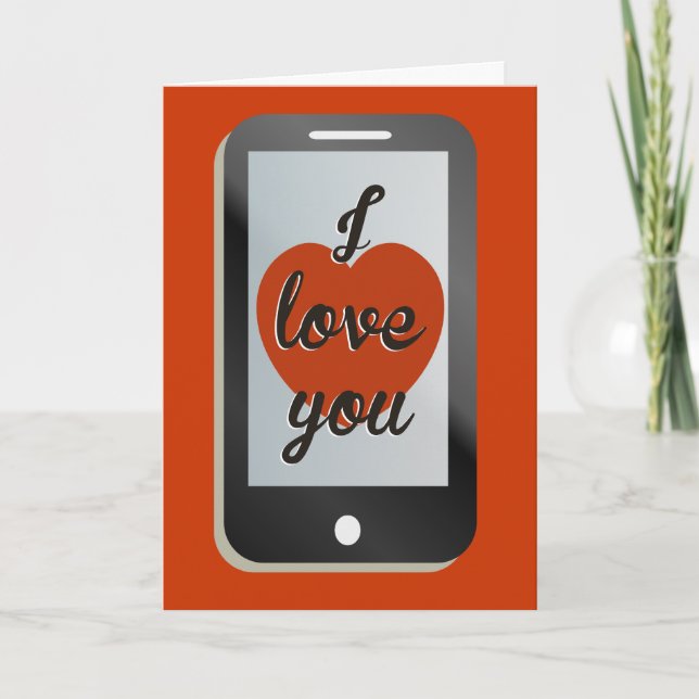 Tarjeta Festiva Mensaje de texto de Smartphone válido (Anverso)
