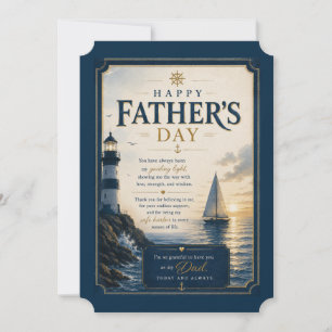 Tarjeta Festiva Mensaje del Día del Padre de Guiding Light