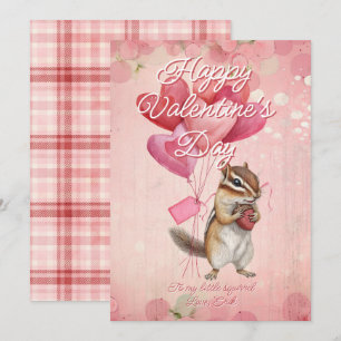 Tarjeta Festiva Mensaje personalizado Día de San Valentín animal a