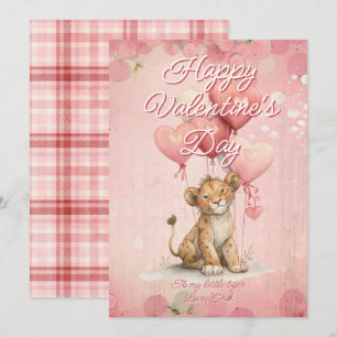 Tarjeta Festiva Mensaje personalizado Día de San Valentín Animal T