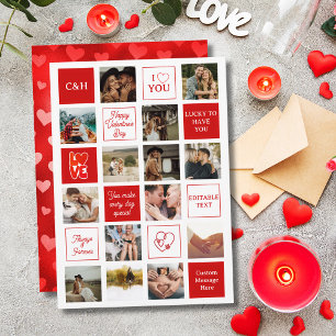 Tarjeta Festiva Mensajes personalizados para esposa 14 Foto Día de