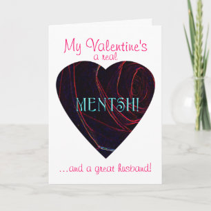 Tarjeta Festiva MENTSH-Valentine/Marido