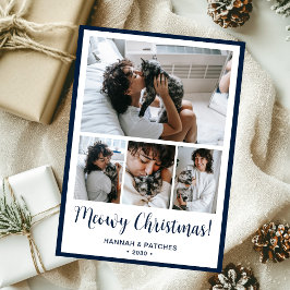 Tarjeta Festiva Meowy Navidades 4 Foto