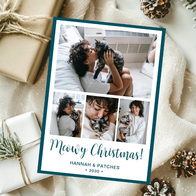 Tarjeta Festiva Meowy Navidades 4 Foto (Subido por el creador)