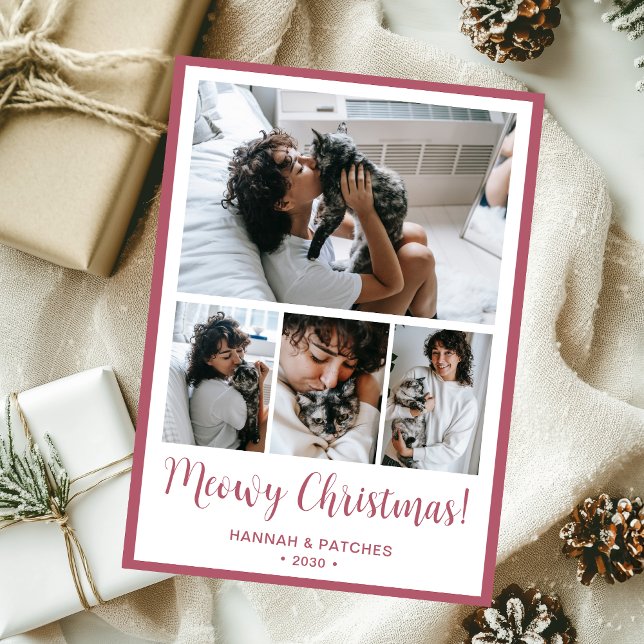 Tarjeta Festiva Meowy Navidades 4 Foto (Subido por el creador)