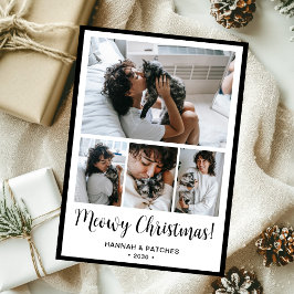 Tarjeta Festiva Meowy Navidades 4 Foto