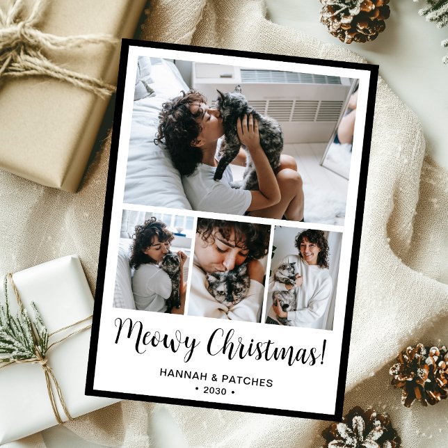Tarjeta Festiva Meowy Navidades 4 Foto (Subido por el creador)