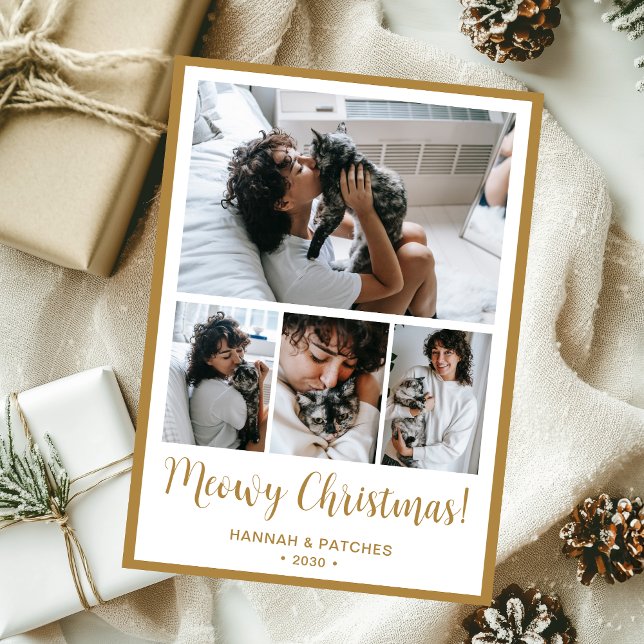 Tarjeta Festiva Meowy Navidades 4 Foto (Subido por el creador)