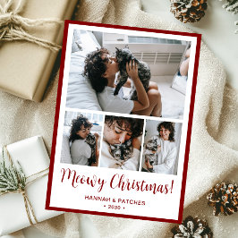 Tarjeta Festiva Meowy Navidades 4 Foto