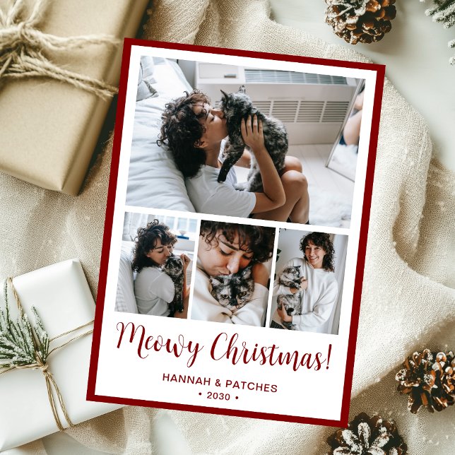Tarjeta Festiva Meowy Navidades 4 Foto (Subido por el creador)