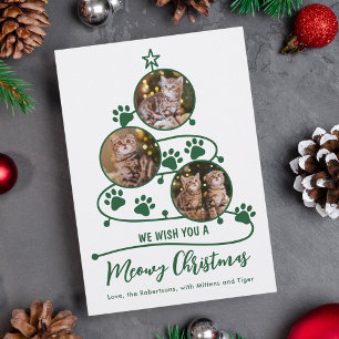 Tarjeta Festiva Meowy Navidades Cat Mascota 3 Foto