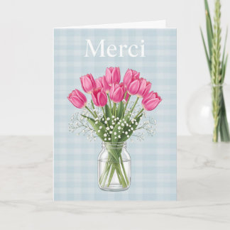 Tarjeta Festiva Merci Thank You Card
