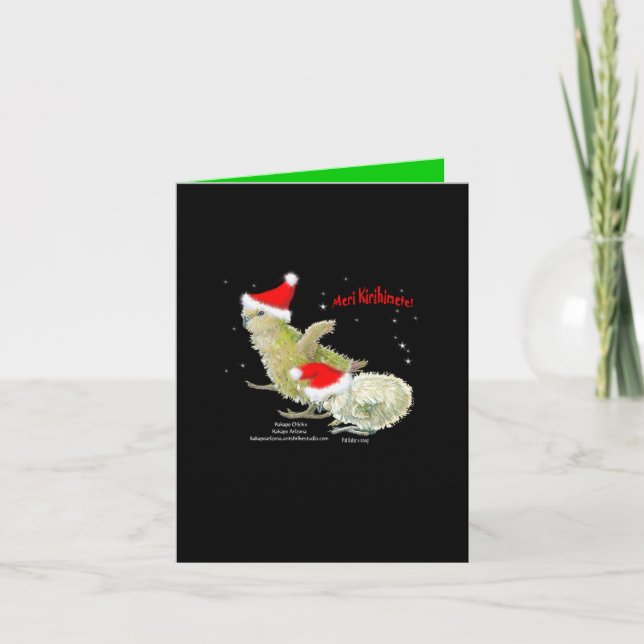 Tarjeta Festiva ¡Meri Kirihimete! (Anverso)