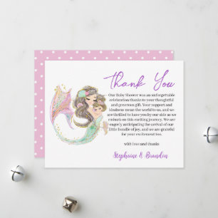 Tarjeta Festiva MERMAID CUTE Under the Sea