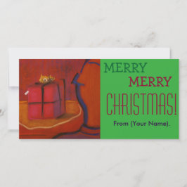 Tarjeta Festiva Merr Merry Christmas Personalizable Notecard