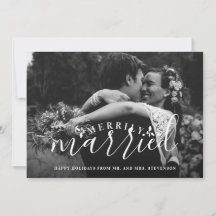 Merrily Casada Sr. y Sra. Navidades Card