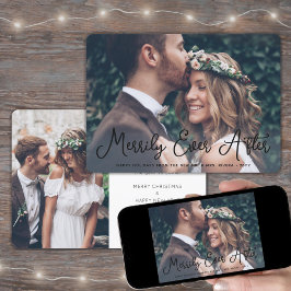 Tarjeta Festiva Merrily siempre después de los recién casados 1er