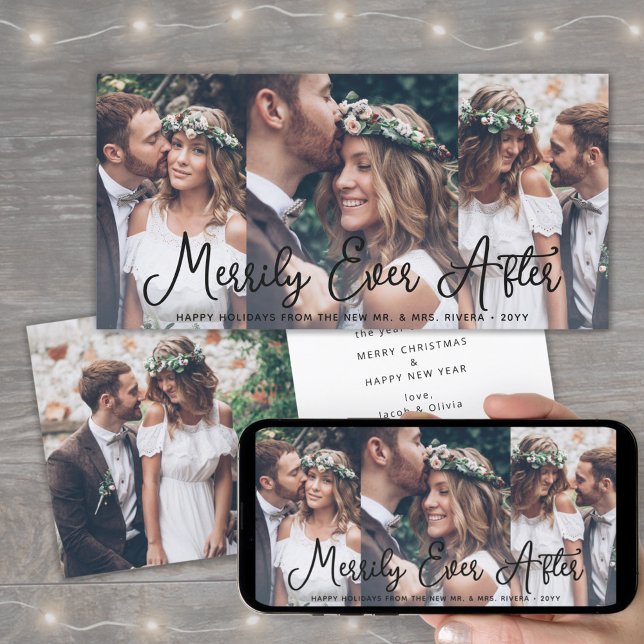Tarjeta Festiva Merrily siempre después de los recién casados 1er  (Subido por el creador)