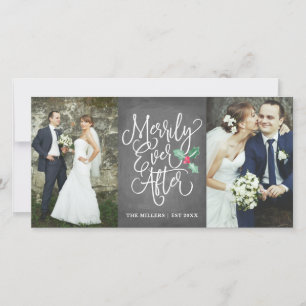 Tarjeta Festiva Merrily siempre después del feriado Boda 2 - Gris 