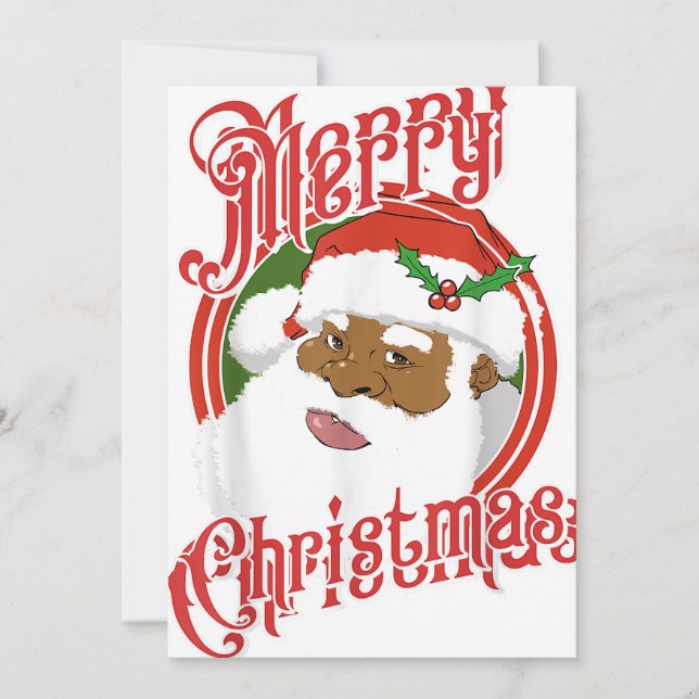 Tarjeta Festiva merrry navidades 2025 santa claus (Anverso)