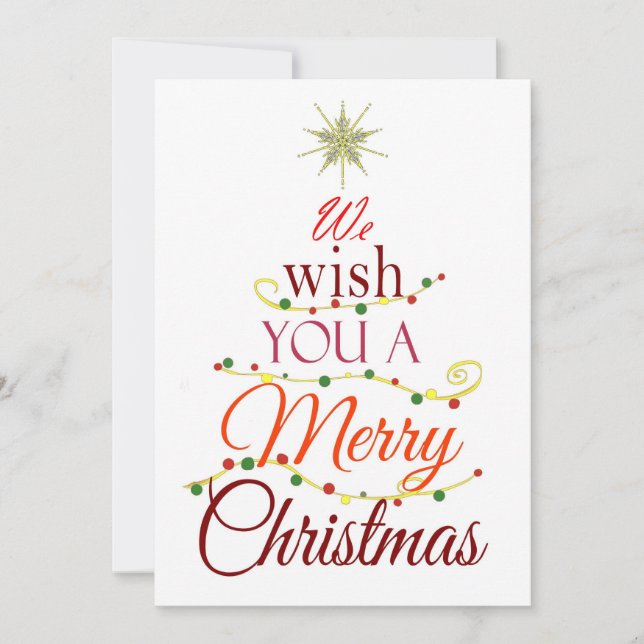 Tarjeta Festiva Merry (Anverso)