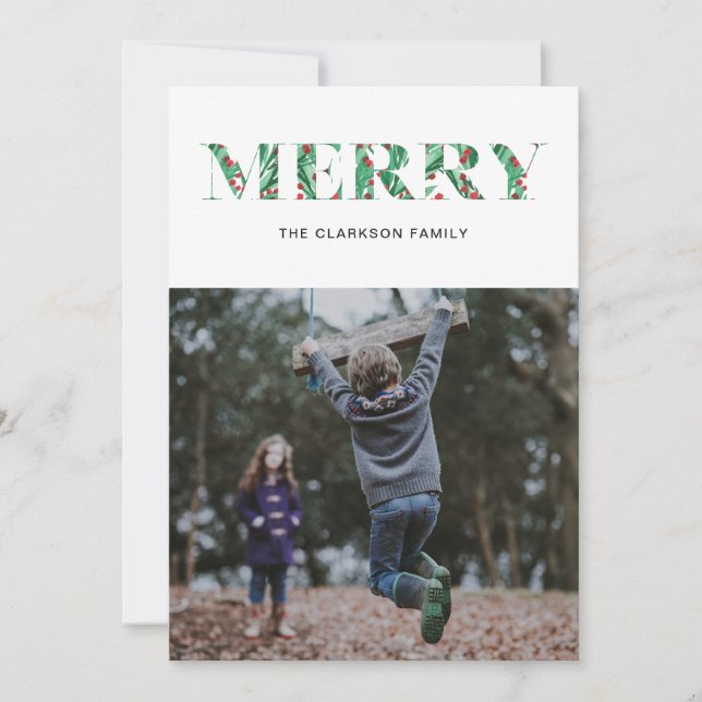 TARJETA FESTIVA MERRY (Anverso)