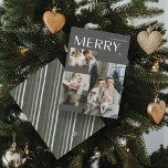 Tarjeta Festiva Merry 3 Collages de fotos Navidades grises moderno<br><div class="desc">Este año, que sus amigos y familiares sepan que le importa la tarjeta de Navidades Gris Moderno Merry 3 Collages de fotos. No sólo es elegante y está al día, sino que también dispone de espacio suficiente para incluir tres de tus recuerdos favoritos del año pasado. El diseño es limpio...</div>