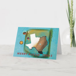 Tarjeta Festiva Merry Austin Texas! 