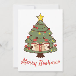 Tarjeta Festiva Merry Bookmas