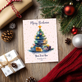 Tarjeta Festiva Merry Bookmas Book Club