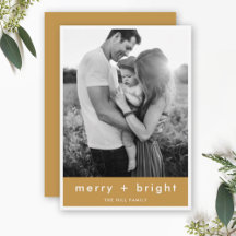 Merry + Bright | Foto de los Navidades Ocher Gold