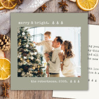 Merry & Bright Pino Tipo Máquina de Escribir Foto 