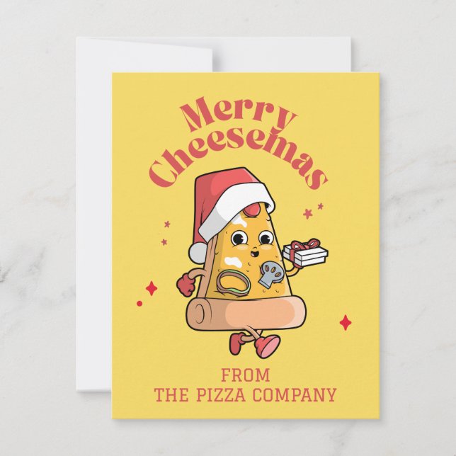 TARJETA FESTIVA MERRY CHEESEMAS (Anverso)
