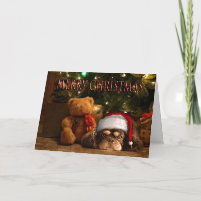 TARJETA FESTIVA MERRY CHRISTMAS (Anverso)