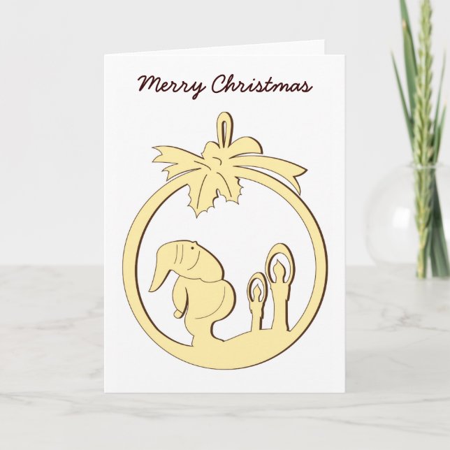 Tarjeta Festiva Merry Christmas (Anverso)