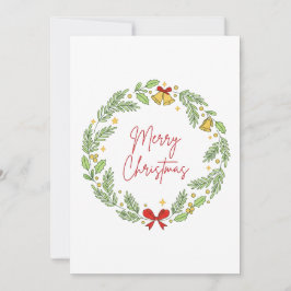 Tarjeta Festiva Merry Christmas