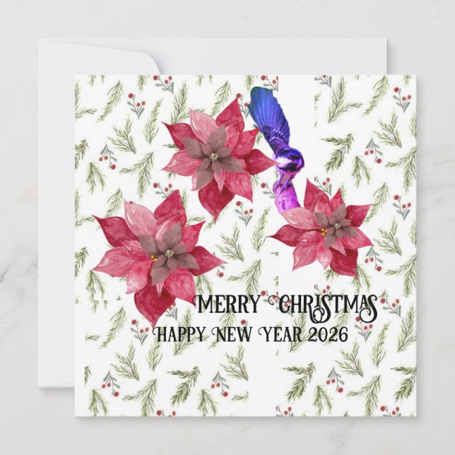 Tarjeta Festiva Merry Christmas  (Anverso)