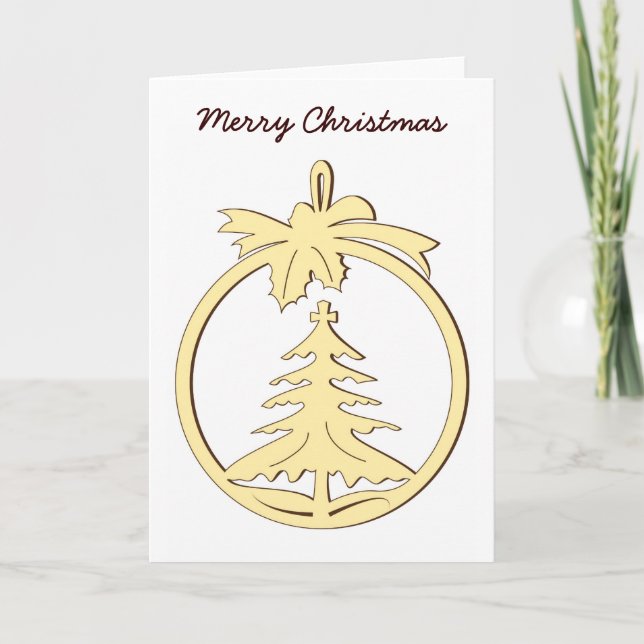 Tarjeta Festiva Merry Christmas (Anverso)