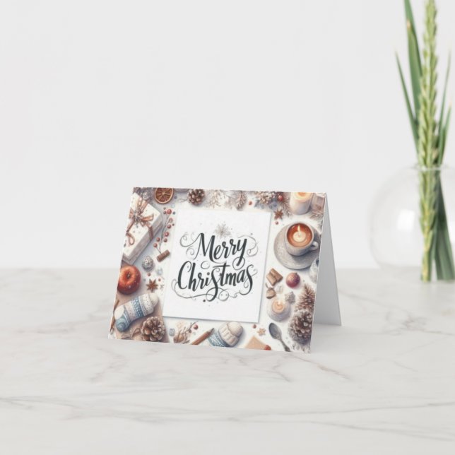 Tarjeta Festiva Merry Christmas (Anverso)