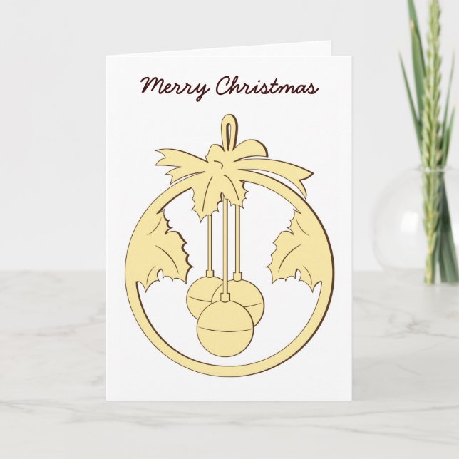 Tarjeta Festiva Merry Christmas (Anverso)