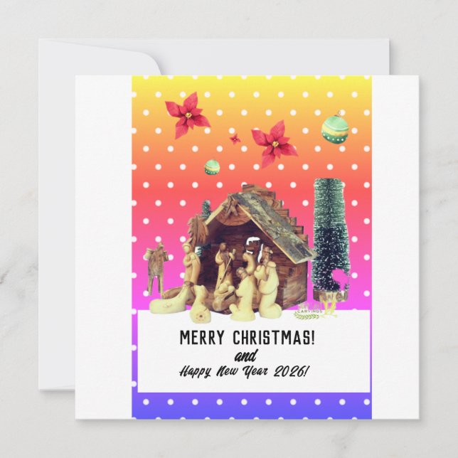 Tarjeta Festiva Merry Christmas! (Anverso)