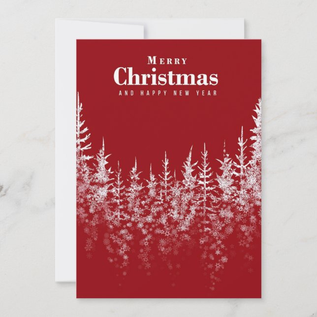 Tarjeta Festiva Merry Christmas and Happy New year card (Anverso)
