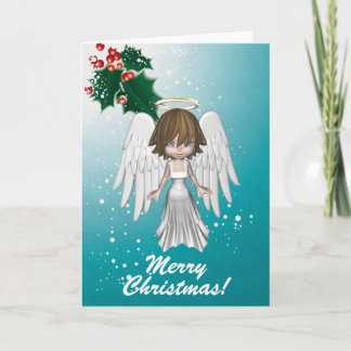 Tarjeta Festiva Merry Christmas Angel Card