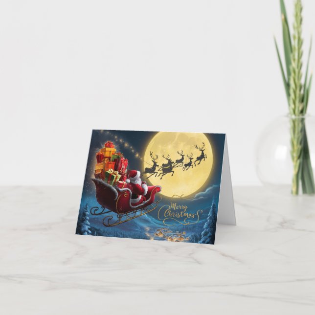 Tarjeta Festiva Merry Christmas Blank Card (Anverso)