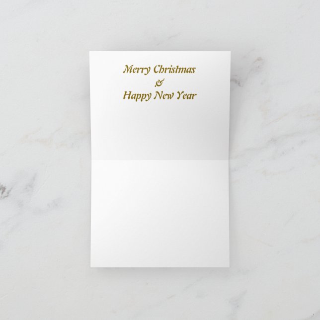 Tarjeta Festiva Merry Christmas Boho style (Interior)